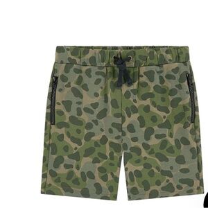 Camouflage Print Shorts with Drawstring by Stella McCartney